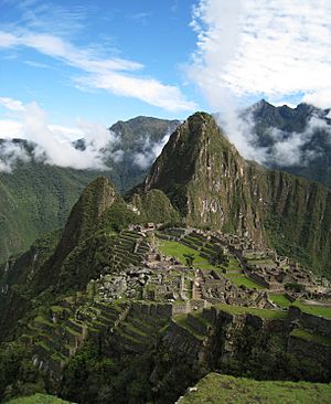 Over Machu Picchu