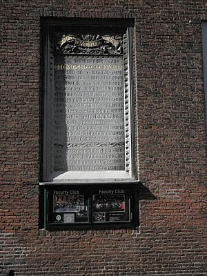 Plaque ter nagedachtenis aan Herman Coster, Academiegebouw (Leiden)