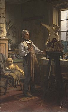 Portrait of John Hancock in his Studio by H H Emmerson c1890