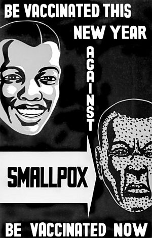 Poster for vaccination against smallpox