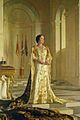 Queen Elizabeth Bowes Lyon in Coronation Robes by Sir Gerald Kelly