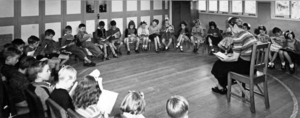 Queensland State Archives 1629 Bardon Infants School Infants Class Reading April 1951