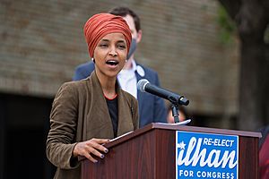 Rep. Ilhan Omar - Press Conference Ahead of August Primary Election (50196131897)