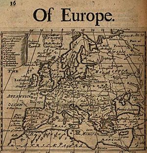 Robert Morden 1700 map of Europe