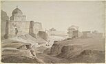 Sambhal Jama Masjid wash drawing