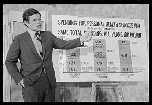 Senator Kennedy speaks on health services