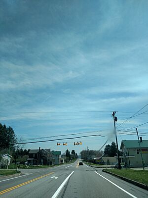 Eastbound along US 422