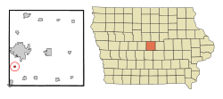 Location of Kelley, Iowa