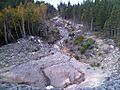 Stream washed out by Hurricane Igor in Newfoundland