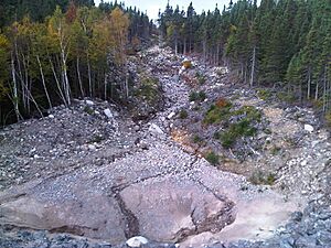 Stream washed out by Hurricane Igor in Newfoundland