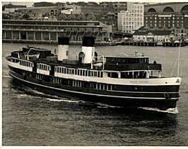 Sydney Ferry SOUTH STEYNE leaving Circular Quay 1960s
