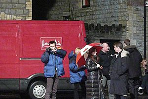 The Stolen Earth filming, 13 March 2008