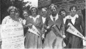 The faculty of South Dakota's suffrage school (1918)