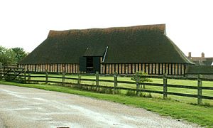 The wheat barn at Cressing Temple, Essex - geograph.org.uk - 255587