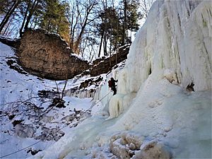 Tiffany Falls Conservation Area- Tiffany Falls in Winter- Hamilton-Ontario
