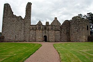Tolquhon Castle, front and entrance
