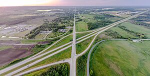 Tomah looking north from I-90