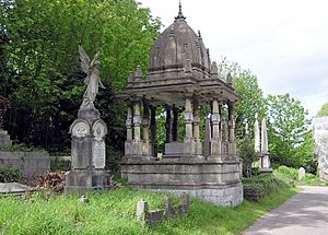 Tomb of Raja Rammohun Roy in Arnos Vale Cemetery, Bristol, England