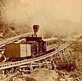 Train Leaving the Depot, Mt. Washington Railroad