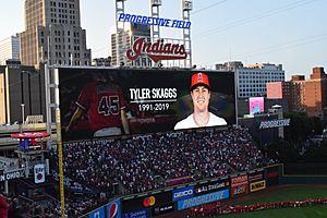 Tyler Skaggs Memorial at the 2019 MLB All Star Game (48301282897)