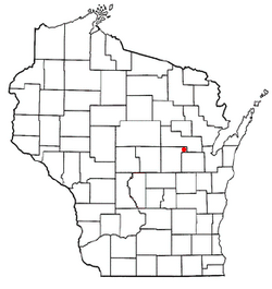 Location of Matteson, Wisconsin