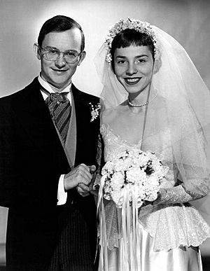 Wally Cox Patricia Benoit Mr. Peepers wedding 1954