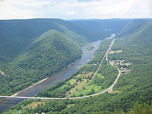 West Branch Susquehanna River, west from Hyner View