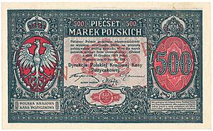 Wzór 500 mkp styczeń 1919 awers
