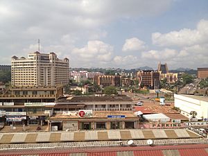 Yaoundé view from central market (2014).JPG