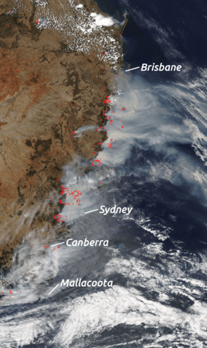 2019-12-07 East Australian Fires Aqua MODIS-VIIRS-LABELS