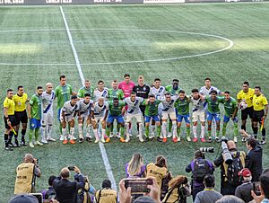 2023 Leagues Cup - Seattle vs. Monterrey - combined starting lineups