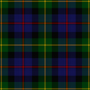64th Regiment Loudoun's Highlanders tartan, centred, zoomed out