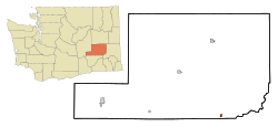 Location of Washtucna, Washington