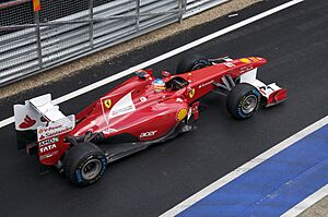 Alonso at pit-lane 2011 British GP