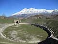Anfiteatro di Alba Fucens e monte Velino