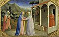 Angelico, predella dell'annunciazione 02 visitazione