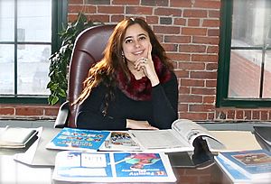 Author Editor Yanitzia Canetti at her desk