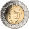 Banco de México C $5 reverse
