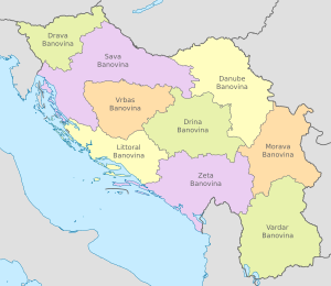 Banovinas of the Kingdom of Yugoslavia 1929–1939