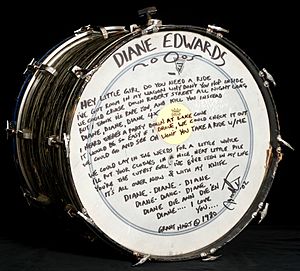 Bass drum used by Grant Hart