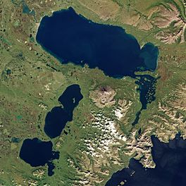 Becharof Lake with Ugashik Lakes by Sentinel-2.jpg