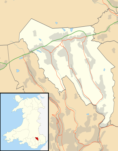 Blaenau Gwent UK location map