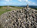 Cairn and trig pillar on Selworthy Beacon - geograph.org.uk - 1716628