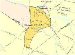 Census Bureau map of Swedesboro, New Jersey