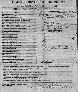 CharlotteHenrySchoolReport June1868