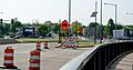 Closed I-695 off-ramp - northbound Sousa Bridge - Washington DC