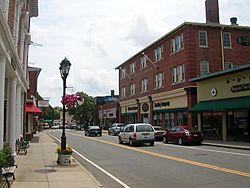 Court Street in Plymouth, facing south