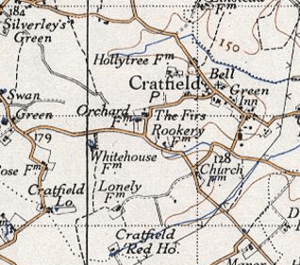 Cratfield 20th century map