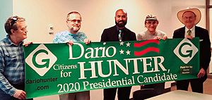 Dario Hunter Campaigning in Arlington VA 2019