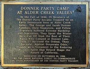 Donner Party camp plaque